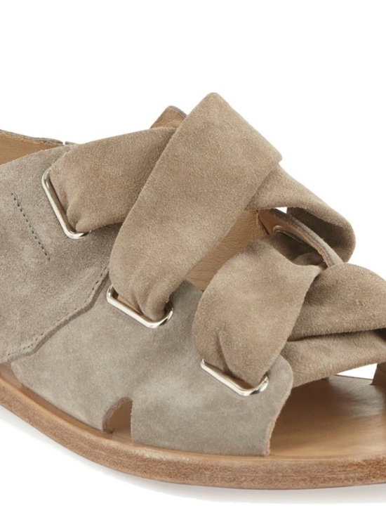 rag & bone Shoes - rag & bone Taupe Suede Strap Elda Sandal